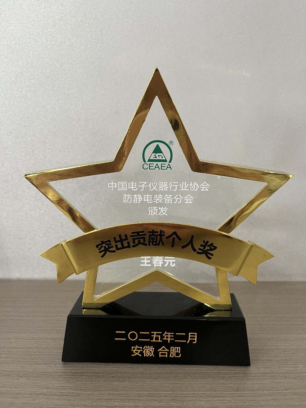 突出貢獻(xiàn)個(gè)人獎